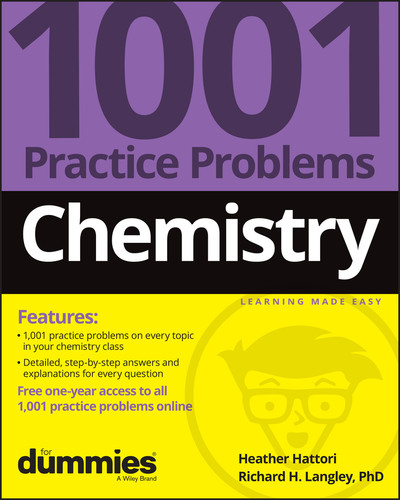 Chemistry: 1001 Practice Problems For Dummies (+ Free Online Practice) book cover by Heather Hattori, Richard H. Langley