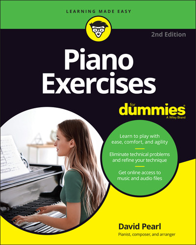 Piano Exercises For Dummies book cover by David Pearl