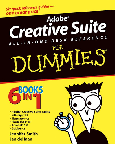 Adobe Creative Suite All-in-One Desk Reference For Dummies book cover by Jennifer Smith, Jen deHaan