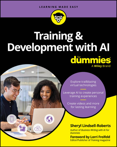Training & Development with AI For Dummies book cover by Sheryl Lindsell-Roberts