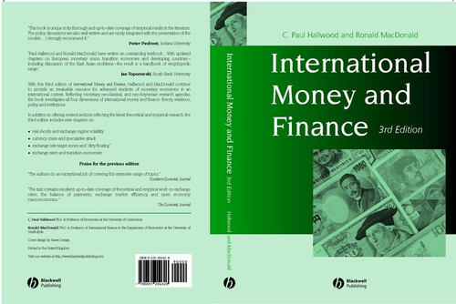 International Money and Finance book cover by C. Paul Hallwood, Ronald MacDonald