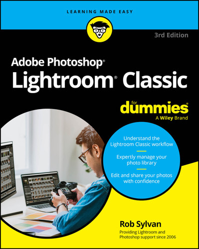 Adobe Photoshop Lightroom Classic For Dummies book cover by Rob Sylvan
