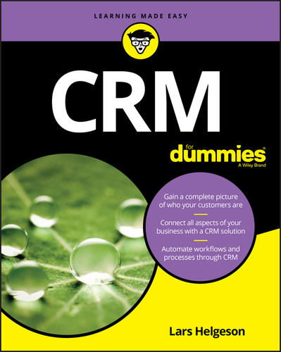 CRM For Dummies book cover by Lars Helgeson