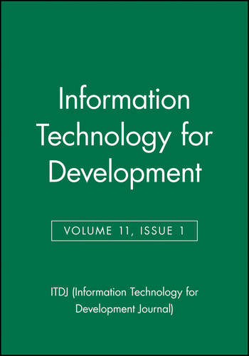 Information Technology for Development, Volume 11, Number 1 (ITDJ - single issue Information Technology for Development Journal) book cover by 
