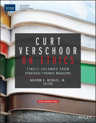 Curt Verschoor on Ethics: Timely Columns from Strategic Finance Magazine book cover by Curtis C. Verschoor