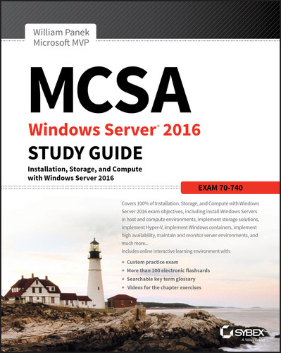 MCSA Windows Server 2016 Study Guide: Exam 70-740 book cover by William Panek