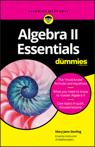 Algebra II Essentials For Dummies book cover by Mary Jane Sterling