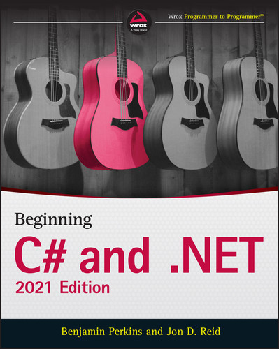 Beginning C# and .NET book cover by Benjamin Perkins, Jon D. Reid