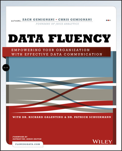 Data Fluency: Empowering Your Organization with Effective Data Communication book cover by Zach Gemignani, Chris Gemignani, Richard Galentino, Patrick Schuermann