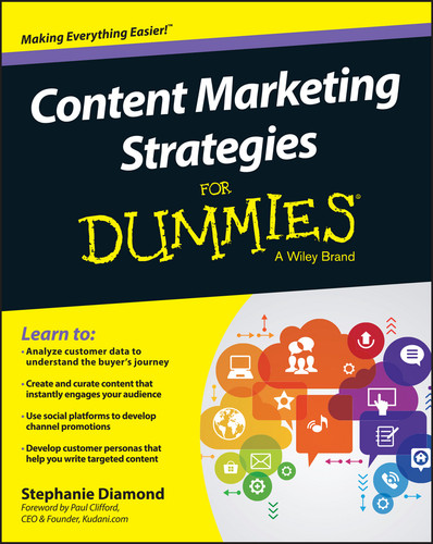Content Marketing Strategies For Dummies book cover by Stephanie Diamond