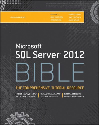 Microsoft SQL Server 2012 Bible (Bible) book cover by Adam Jorgensen, Jorge Segarra, Patrick LeBlanc, Jose Chinchilla, Aaron Nelson