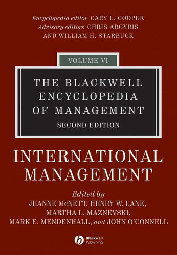 The Blackwell Encyclopedia of Management, International Management (Blackwell Encyclopaedia of Management) book cover by 