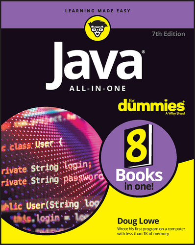 Java All-in-One For Dummies book cover by Doug Lowe