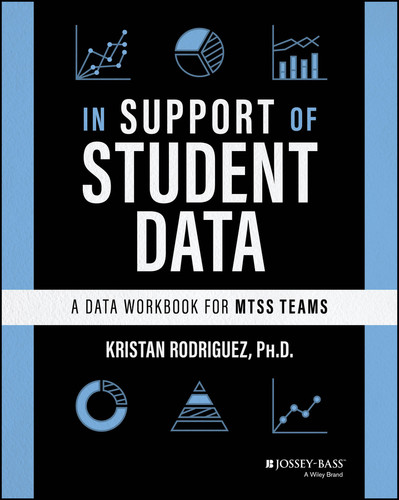 In Support of Student Data: A Data Workbook for MTSS Teams book cover by Kristan Rodriguez