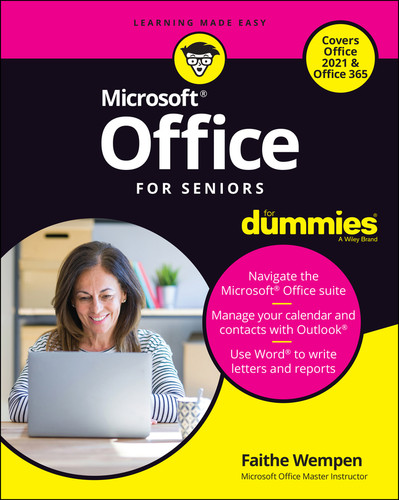 Office For Seniors For Dummies book cover by Faithe Wempen