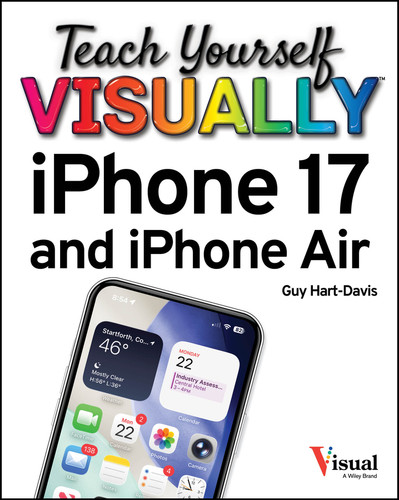 Teach Yourself VISUALLY iPhone 17 and iPhone Air (Teach Yourself VISUALLY (Tech)) book cover by Guy Hart-Davis