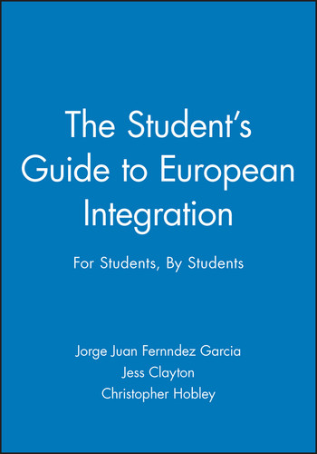 The Student's Guide to European Integration: For Students, By Students book cover by 
