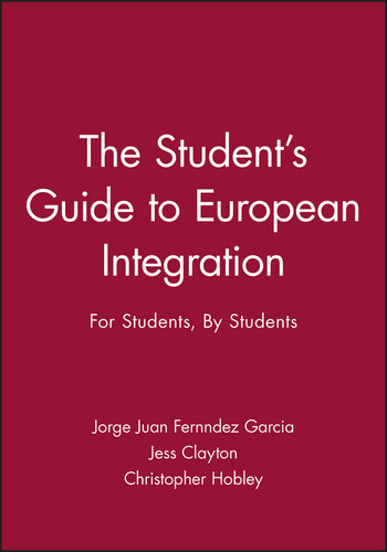 The Student's Guide to European Integration: For Students, By Students book cover by 