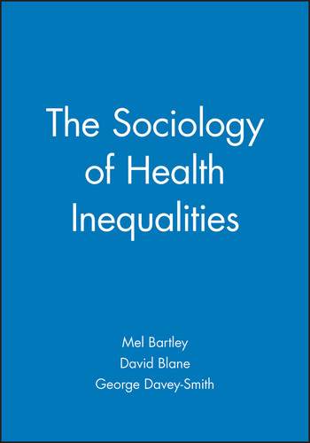 The Sociology of Health Inequalities (Sociology of Health and Illness Monographs) book cover by 