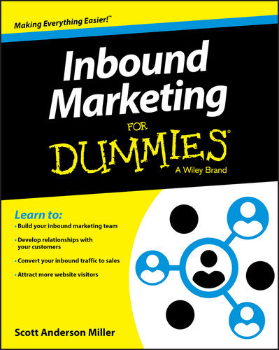 Inbound Marketing For Dummies book cover by Scott Anderson Miller