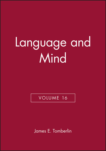 Language and Mind, Volume 16 (Philosophical Perspectives Annual Volume) book cover by 