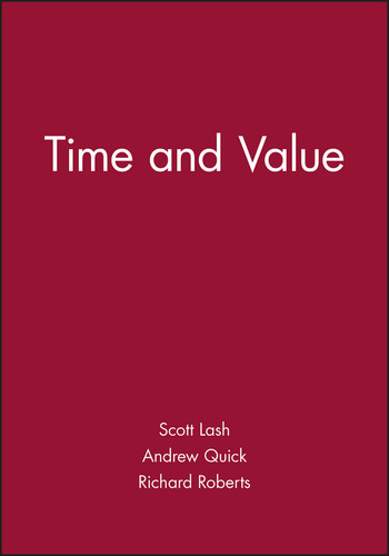 Time and Value book cover by 