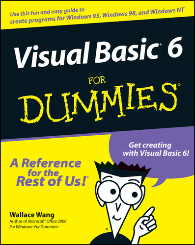Visual Basic 6 For Dummies book cover by Wallace Wang