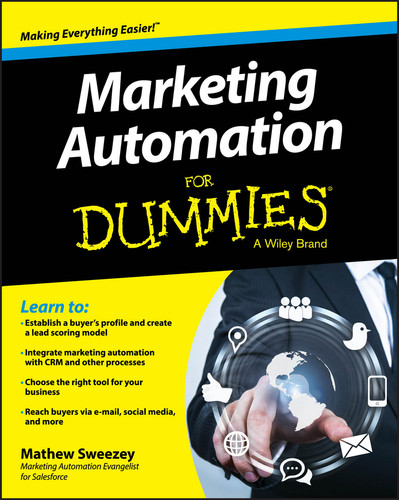 Marketing Automation For Dummies book cover by Mathew Sweezey