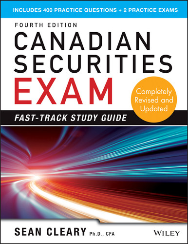 Canadian Securities Exam Fast-Track Study Guide book cover by W. Sean Cleary
