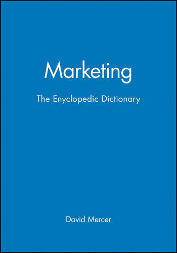 Marketing: The Enyclopedic Dictionary book cover by David Mercer