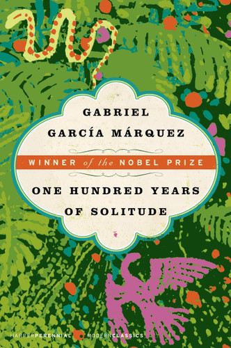 One Hundred Years of Solitude book cover by Gabriel Garcia Marquez