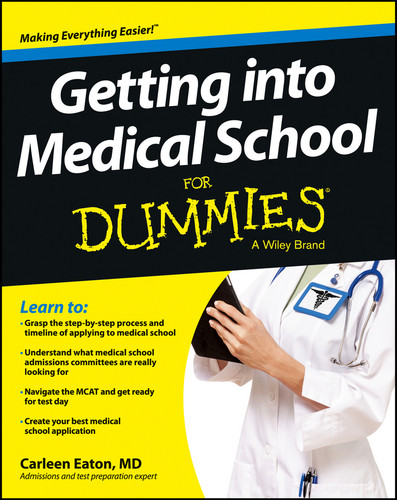 Getting into Medical School For Dummies book cover by Carleen Eaton