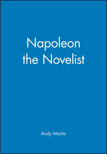 Napoleon the Novelist book cover by Andy Martin