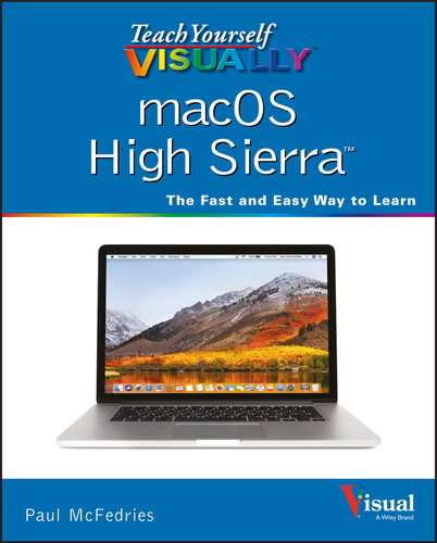Teach Yourself VISUALLY macOS High Sierra book cover by Paul McFedries