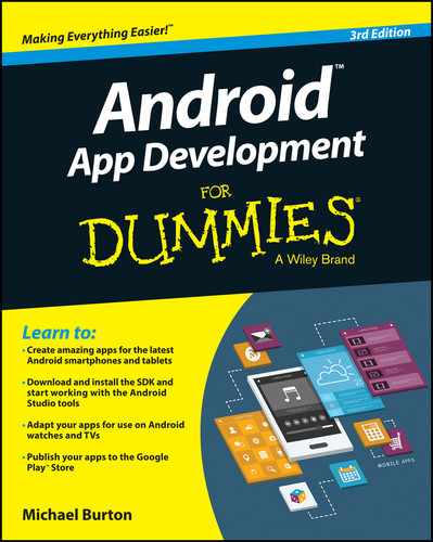 Android App Development For Dummies book cover by Michael Burton