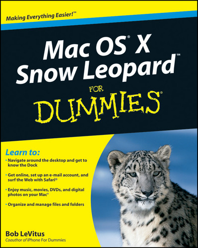Mac OS X Snow Leopard For Dummies book cover by Bob LeVitus