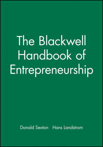 The Blackwell Handbook of Entrepreneurship (Blackwell Handbooks in Management) book cover by 