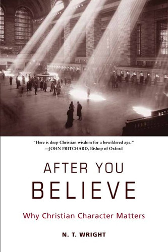 After You Believe: Why Christian Character Matters book cover by N. T. Wright
