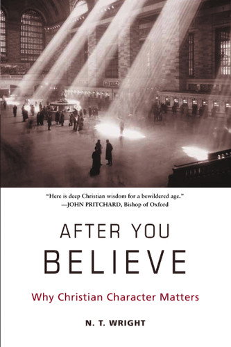 After You Believe: Why Christian Character Matters book cover by N. T. Wright