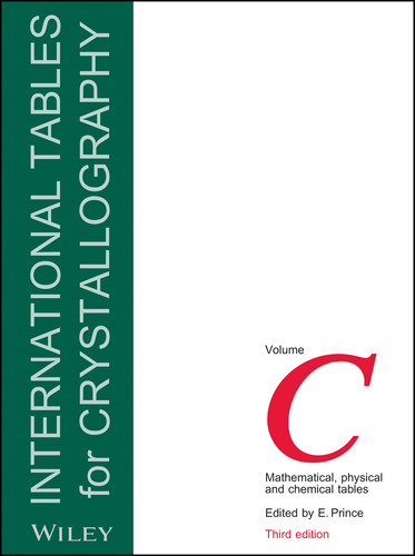 International Tables for Crystallography, Volume C: Mathematical, Physical and Chemical Tables (IUCr Series. International Tables for Crystallography) book cover by 