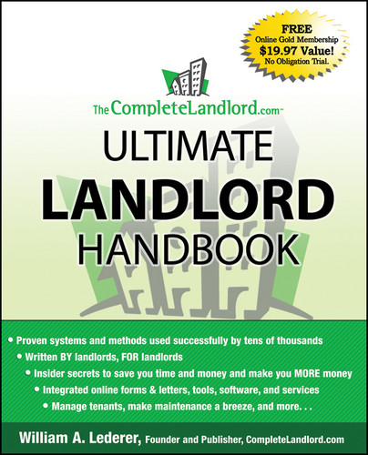 The CompleteLandlord.com Ultimate Landlord Handbook book cover by William A. Lederer