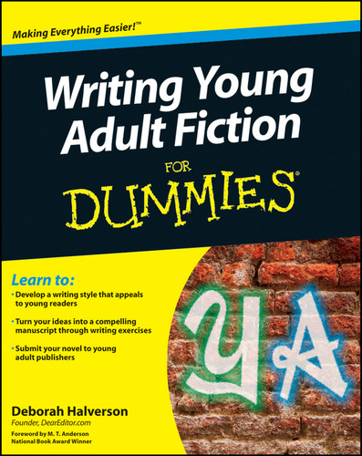 Writing Young Adult Fiction For Dummies book cover by Deborah Halverson
