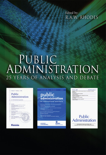 Public Administration: 25 Years of Analysis and Debate book cover by 