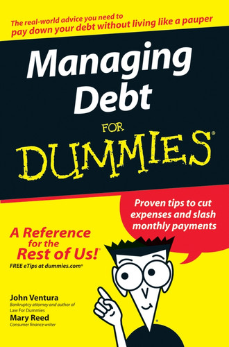 Managing Debt For Dummies book cover by John Ventura, Mary Reed
