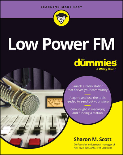 Low Power FM For Dummies book cover by Sharon M. Scott