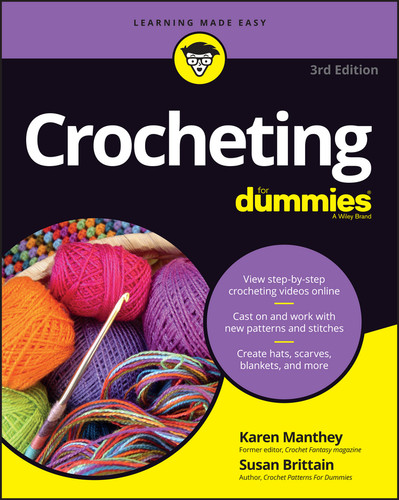 Crocheting For Dummies with Online Videos book cover by Karen Manthey, Susan Brittain