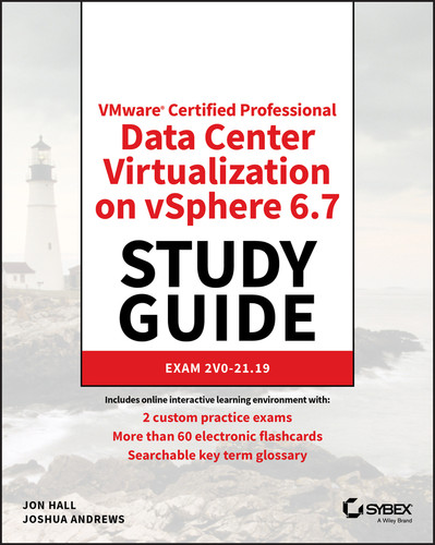 VMware Certified Professional Data Center Virtualization on vSphere 6.7 Study Guide: Exam 2V0-21.19 book cover by Jon Hall, Joshua Andrews
