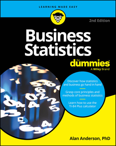 Business Statistics For Dummies book cover by Alan Anderson