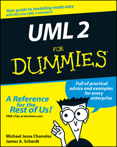 UML 2 For Dummies book cover by Michael Jesse Chonoles, James A. Schardt
