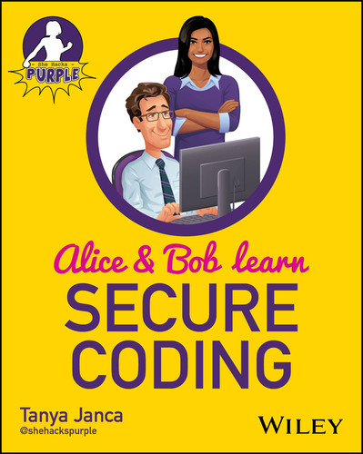 Alice and Bob Learn Secure Coding book cover by Tanya Janca